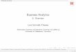Business Analytics - 0. Overview - Universität …...Business Analytics Business Analytics 0. Overview Lars Schmidt-Thieme Information Systems and Machine Learning Lab (ISMLL) University