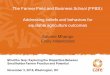 The Farmer Field and Business School (FFBS): Addressing beliefs … · Smallholder Farmer Practice and Potential November 3, 2016, Washington, DC The Farmer Field and Business School