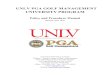 UNLV PGA GOLF MANAGEMENT UNIVERSITY PROGRAM · UNLV PGA GOLF MANAGEMENT UNIVERSITY PROGRAM Policy and Procedure Manual (Revised: June, 2014) ... Classroom instruction are combined