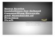 Nova Scotia Guidelines for School Counselling Records and ... · The Nova Scotia Guidelines for School Counselling Records and Standards of Practice are prepared in accordance with