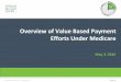 Overview of Value Based Payment Efforts Under …...2016/05/03  · Comprehensive Primary Care Plus (to begin 1/2017) •National advanced primary care medical home model that aims