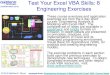 Test Your Excel VBA Skills: 8 Engineering Exercises...Test Your Excel VBA Skills: 8 Engineering Exercises These course exercises and application examples are from the 2-day short course