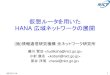 仮想ルータを用いたnv/nv2013-09-fujikawa.pdf仮想ルータを用いた HANA 広域ネットワークの展開 (独)情報通信研究機構 光ネットワーク研究所
