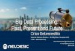 Big Data Processing: Past, Present and Future · 2017-04-05 · Big Data Processing: Past, Present and Future Orion Gebremedhin National Solutions Director – BI & Big Data , Neudesic