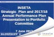 INSETA Strategic Plan and 2017/18 Annual Performance Plan ...pmg-assets.s3-website-eu-west-1.amazonaws.com › 170607inseta.pdf · Annual Performance Plan Presentation to Portfolio