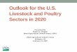 Outlook for the U.S. Livestock and Poultry Sectors in 2020 · 2020-02-24 · Outlook for the U.S. Livestock and Poultry Sectors in 2020 Presented By Shayle D. Shagam World Agricultural