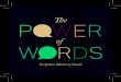 6080 - Power of Words Scripture Memory Cards... · Proverbs 15:28. Truthfulness Endures. Truthful lips endure forever, but a lying tongue is but for a moment. Proverbs 12:19. Pursuing