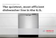 Bosch Dishwasher Model Lineup The quietest, most …...2012/05/22  · decibel increase is the noise equivalent of running two dishwashers at once** +3 dBA 44 dBA 47 dBA (example)