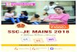 1000/- SSC-JE MAINS 2018 - onlineengineersacademy.org › assets › ... · Electrical Engineering: SSC-JE (Mains) : Test Series Time Table: 2019 Test Code Date of Start Subjects