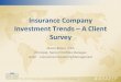 Insurance Company Investment Trends – A Client Survey 2015/Roundtable/AAM 20… · Insurance Company Investment Trends – A Client Survey. Marco Bravo, CFA. Principal, Senior Portfolio