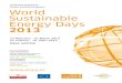Conference Programme world sustainable energy days 2013€¦ · the World sustainable energy days are one of the largest annual conferences in this field in Europe, offering a unique