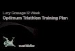 Lucy Gossage 12 Week Optimum Triathlon Training Plan · 2 Lucy Gossage 12 Week Optimum Triathlon Training Plan 03/2016 Key points This is a 12 week training program aimed at novices