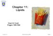 Chapter 11: Lipids - Department of Chemistry, University ...chemistry.du.ac.in/study_material/4202-A/lipids (Voet and voet).pdf · Lipids Lipids are distinguished by their high solubility