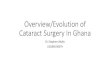 Overview/Evolution of Cataract Surgery In Ghana · More recent CSR (Comm Eye Health Vol. 30 No. 100 2018 pp 88-89). CSR Year United States 6,353 2010 Australia 7,202 2014 Japan 10,198