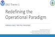 OSO Theme 1: Redefining the Operational Paradigm...Summary up front (1 of 2) Focus on value chain, users and applications: From observations to knowledge New paradigm of Operational