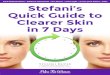 Stefani’s Quick Guide to Clearer Skin in 7 Days...Stefani Ruper best-selling author and #1 expert on hormonal acne Stefani’s Quick Guide to Clearer Skin in 7 Days Cool inflammation