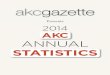 akc gazetteimages.akc.org › pdf › events › 2014AnnualStatistics.pdf · STATISTI CS Presents akc gazette. National Championships Earned 1 Ranking of Dog Events 4 ... NAFC FC