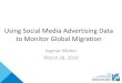 Using Social Media Advertising Data to Monitor Global ... · Using Social Media Advertising Data to Monitor Global Migration Ingmar Weber March 28, 2019. FACEBOOK ADVERTISING DATA