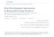 Joint Development Agreements in Renewable Energy Projectsmedia.straffordpub.com/products/joint-development... · 2017-11-10 · Joint Development Agreements in Renewable Energy Projects