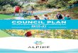 COUNCIL PLAN - Alpine Shire · (MPHWP) is included in the Council Plan. ALPINE SHIRE COUNCIL COUNCIL PLAN 2017–21 (REVIEW 2019) 4. 2030 Community Vision The Alpine Shire provides