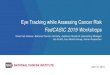 Eye Tracking while Assessing Cancer Risk FedCASIC 2019 ... · Eye Tracking while Assessing Cancer Risk FedCASIC 2019 Workshops Silvia Inéz Salazar, National Cancer Institute, Audience