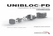 UNIBLOC-PD · 6 UNIBLOC-PD Operation & Service Manual: PD600-677 1.2 General Description UNIBLOC-PD is a positive displacement rotary lobe pump. It may be supplied with a drive unit