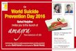 SAHAI LIFE. YOU'RE WORTH IT On World Suicide Prevention ... › wspd › pdf › 2016 › 2016_wspd_bangalore.pdf · by author Swati Kumari and photographer Saurav Anuraj Saturday,