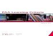 FAA Learning Criteria - Finance Accreditation Agency 2.0 Website ver … · 3.1 Module Outcomes 3.2 Learning Objectives 3.3 Learning Topics 3.4 Learning Modes 3.5 Learning Methods