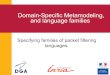 Domain-Specific Metamodeling, and language families › ~Benoit.Combemale › pub › sleseminar15 › ... · 2020-03-30 · Domain-Specific Metamodeling, and language families Specifying