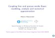 Coupling free and porous-media flows: modeling, …...Coupling free and porous-media ﬂows: modeling, analysis and numerical approximation Marco Discacciati Special Semester on Multiscale