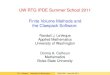 UW RTG IPDE Summer School 2011 Finite Volume Methods and ...faculty.washington.edu/rjl/ipde/slides/leveque1.pdf · UW RTG IPDE Summer School 2011 Finite Volume Methods and the Clawpack