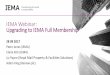 IEMA Webinar: Upgrading to IEMA Full Membership › assets › uploads › Webinar... · IEMA Webinar: Upgrading to IEMA Full Membership 28 09 2017 Peter Jones (IEMA) Claire Kirk