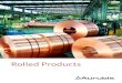 Rolled Products · > 200,000 • metric tons of foil, strip, sheet and plate produced worldwide annually by Aurubis. > 98 % • of global strip demand is covered by Aurubis’ alloy