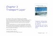 Chapter 3 Transport Layer - 國立臺灣大學homepage.ntu.edu.tw/~pollyhuang/teach/intro-cn... · Transport Layer 3-3 Chapter 3 outline 3.1 Transport-layer services 3.2 Multiplexing