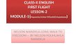 CLASS-X ENGLISH FIRST FLIGHT LESSON-2 MODULE-1aees.gov.in/htmldocs/downloads/e-content_06_04_20/Presentation1.… · citations from his speech and about his journey to being a freedom