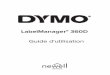 LabelManager 360D Guide d'utilisationdownload.dymo.com/dymo/user-guides/LabelManager/LM...Écran ACL L’affichage permet de visualiser deux lignes de texte à la fois. Le nombre decaractères
