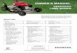 OWNER’S MANUAL€¦ · and the EMISSION CONTROL SYSTEM WARRANTY on page 20 to fully understand what is covered by warranty and your responsibilities of ownership. ... SMART DRIVE