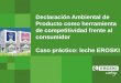 Declaración Ambiental de Producto como herramienta de ...bem2017.basqueecodesigncenter.net › wp-content › uploads › 2017 › … · DEPARTAMENTO SALUD Y SOSTENIBILIDAD Pág