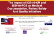 The Impact of ICD-10-CM and ICD-10-PCS on Medical ... ICD-9-CM and ICD-10-CM/PCS Mapping ¢â‚¬¢ To facilitate