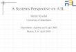 A Systems Perspective on A3L - uni-mannheim.dekrum.rz.uni-mannheim.de/kredel/jas-a3l-slides.pdf · 2006-02-22 · Cylindrical algebraic decomposition (CAD) by G. Collins Quantifier