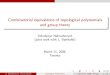 Combinatorial equivalence of topological …nekrash/talks/rabbit.pdfCombinatorial equivalence of topological polynomials and group theory Volodymyr Nekrashevych (joint work with L