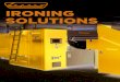 IRONING SOLUTIONS€¦ · Ironing lines: Overview Unifeed The Unifeed is the integrated vacuum solution for all Lapauw ironers. Extra The Extra feeder has two feeding stations, feeding
