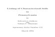 Listing of Characterized Soils in Pennsylvania · Listing of Characterized Soils in Pennsylvania by Edward J. Ciolkosz1 and Nelson C. Thurman 1 Agronomy Series Number 132 Agronomy