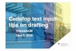 Cedefop text input: tips on drafting › _images › user › evenementen › 2018-0… · 2 Tips on input drafting June 2018 The Cedefop editing team • Working on text drafts before