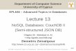 EPL646 – Advanced Topics in Databasesdzeina/courses/epl646/lectures/13.pdf · EPL646: Advanced Topics in Databases ... •Intro to Web2.0 & JSON Data Interchange Format •JSON