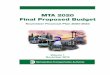MTA 2020 Final Proposed Budget · MTA 2020 Final Proposed Budget . November Financial Plan 2020-2023 . Volume 1 . The MTA’s November Plan is divided into two volumes: Volume 1 consists