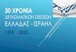 30 χρονια διπλωματικων σχεσεων ελλαδασ - ισραηλ · Δεξιά: Θεσσαλονίκη. Από την επίσκεψη Παπούλια & Κατσάβστο