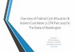 Overview of Federal Cost Allocation & Indirect Cost Rates ......Advertising for public relations §200.421 • Advertising for recruitment, procurement, disposal/surplus materials,