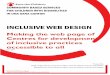INCLUSIVE WEB DESIGN - Save the Children · INCLUSIVE WEB DESIGN May, 2017 . Report . LIST OF ABBREVIATIONS: CSS- Cascading Style Sheets HTML- Hypertext Markup Language SCiNWB- Save