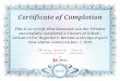 Certificate of Completion This is to certify that Desmond van der ...€¦ · Udemy certificate no UC-ESY72JF3 certificate "de.my/UC-ESY72JF3 